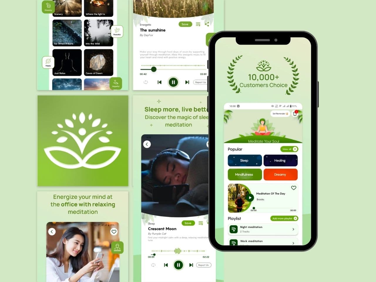 Soul Calm app hero: sleep meditation for better sleep and mindfulness