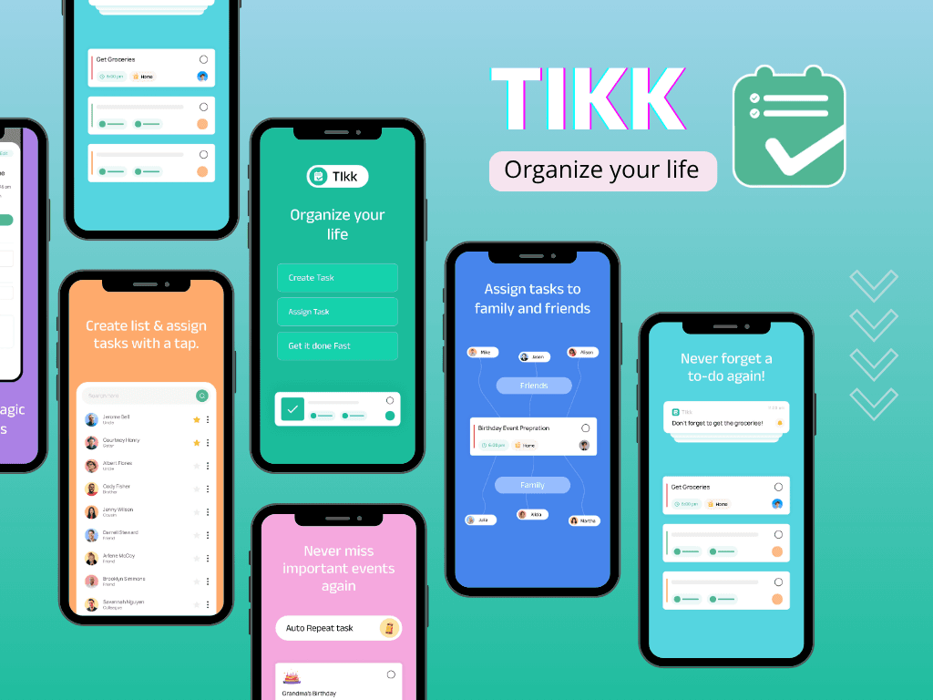 Tikk app-store listing and more-by-EliteAppz row